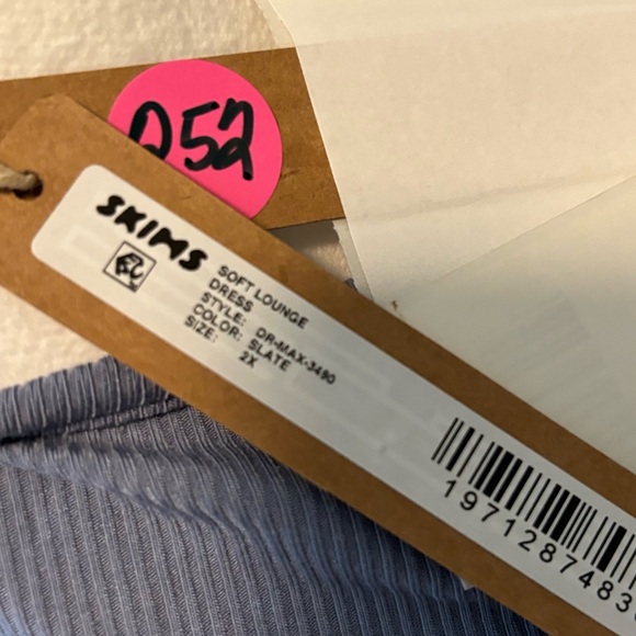 SKIMS Soft Lounge Keyhole Dress In Slate NWT Size 2X - Picture 7 of 7